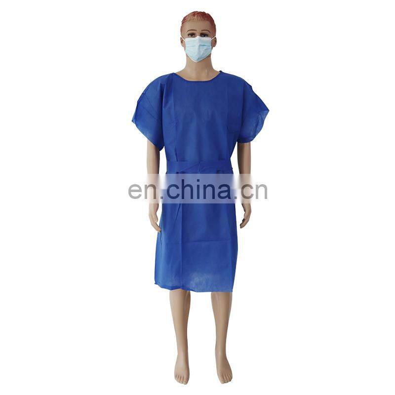 dark blue PP SMS Patient gowns disposable