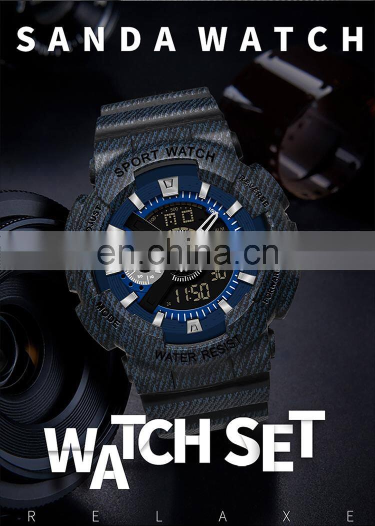 Wholesale Cheap Reloj Masculino Wristwatch Waterproof Sports Analog Digital Watches Mens Luxury Watches