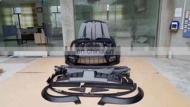 Runde FRP Half Carbon Fiber Material For Porsche Panamera 970.1 Mansory Style Body Kit Front Rear Bumper Side Skirt Spoiler Hood