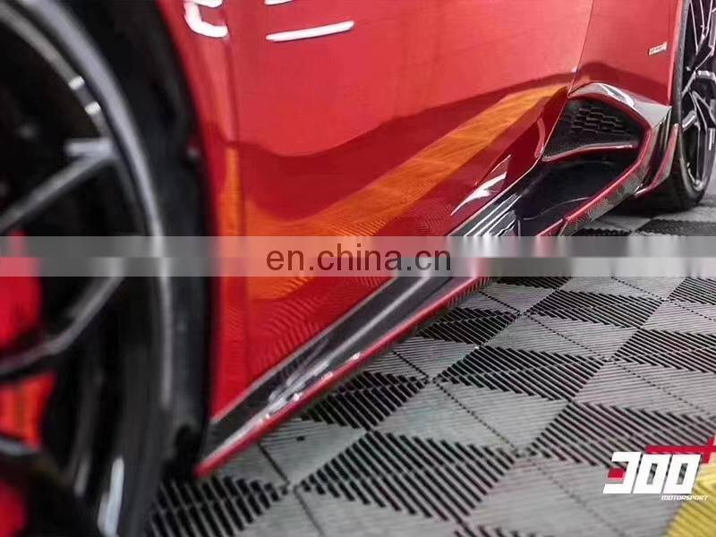 Runde Carbon Fiber Material For Lamborghini Huracan LP610 Mansory Style Body Kit Front Lip Rear Lip Side Skirts Spoiler