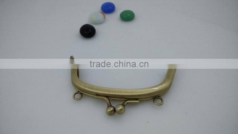 wholesale bronze 10*4.5cm Metal Frame for for clutch bag purse handbags made in China