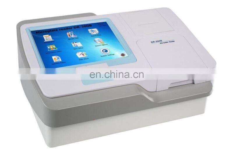 DR-200B new Elisa Microplate Reader / Big Touch Screen Windows Operation System