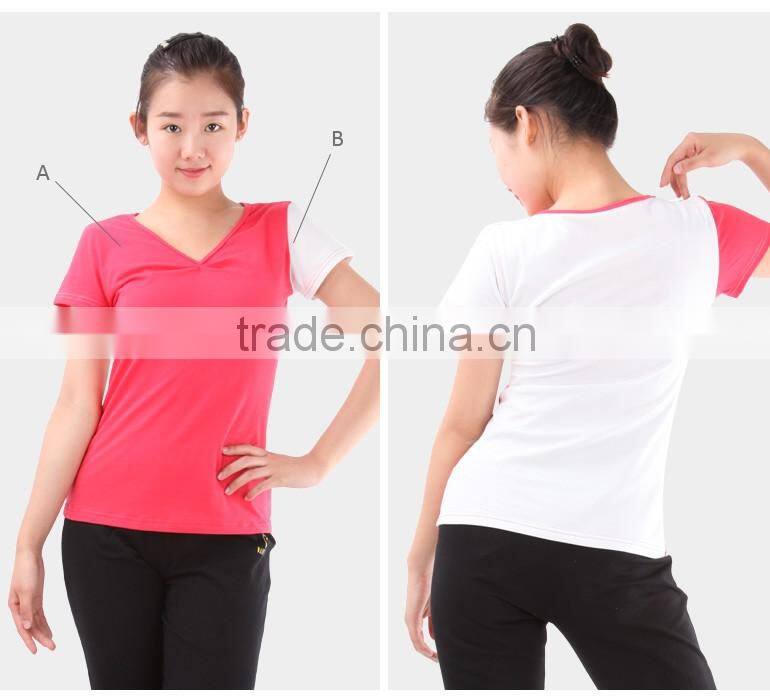Hot Sale Short Sleeve Dance Top, Fitness Top, Yoga Top