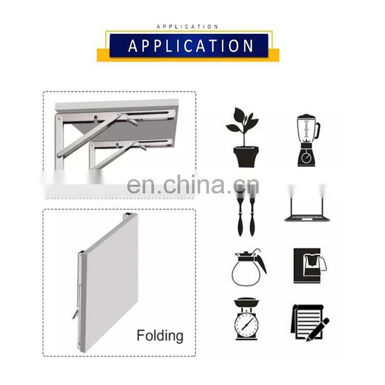 Furniture Sturdy Hardware Metal Triangle Table Folding 10inch Shelf Brackets Wall Mount Folding Brackets Manufacturer