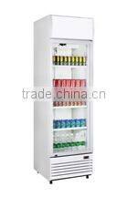 200L-660L supermarket upright glass door Auto Defrost display fridge