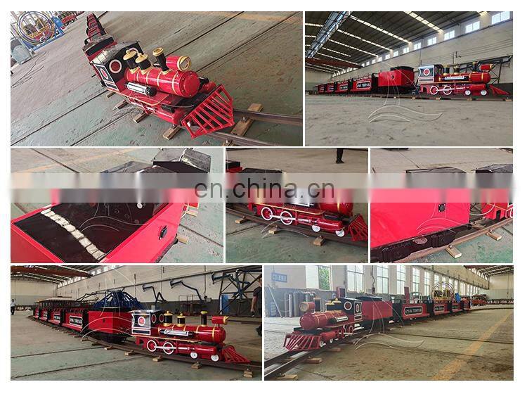 Family amusement electric track train set for sale