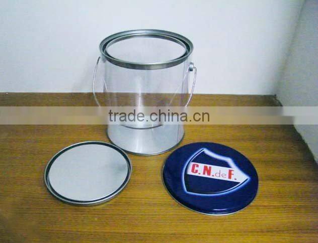 Plastic printed cylinder tube packaging box