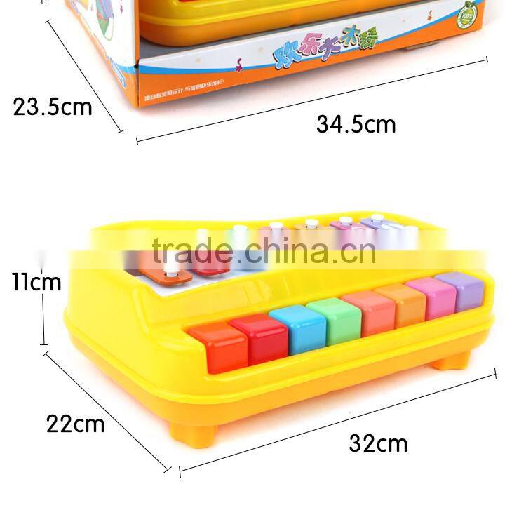 2014 Hot Import Toys Cute 8 Tones Colorful Hand Knock Piano Baby Kid Enlightenment Development Musical Toy Girl Toys For Kids