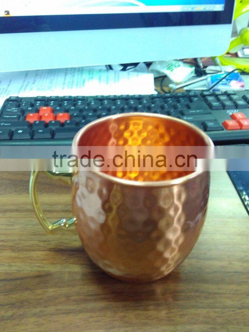 18oz hammered pure copper mug, Moscow mule.
