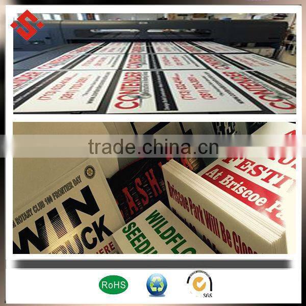 pp coroplast sheet silkscreen custom sign board 4mm thick 750gsm pp board