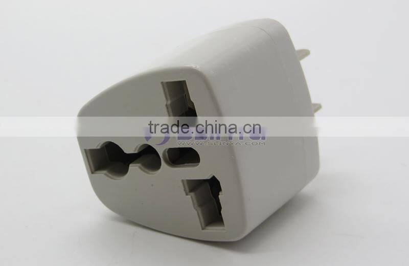 Manufacturer directly supply Universal to USA Plug Adapter with Ground Plug, 3 pin Universal AC USA Travel Adapter