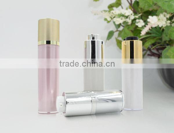 15ml/30ml/50ml luxury cosmetic airless pump bottle for lotion