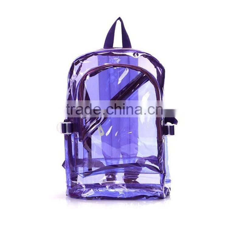 Bright Neon Colorful Clear Transparent PVC Backpack