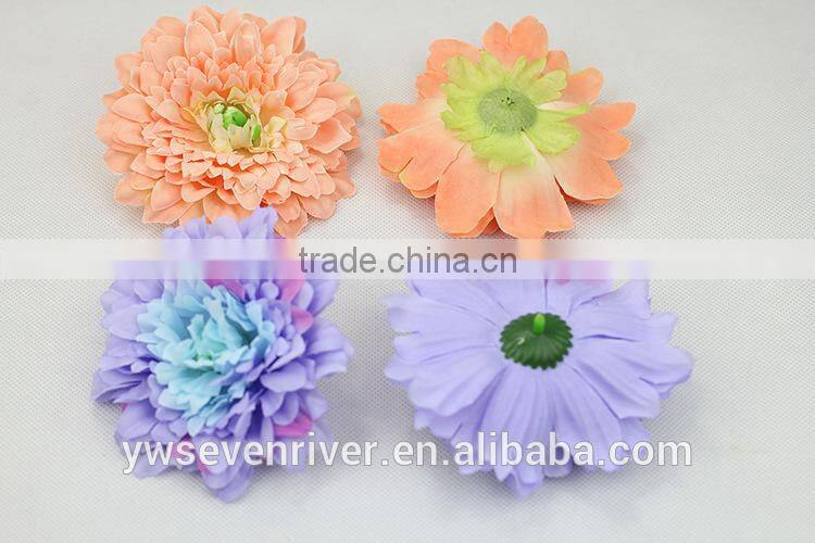 Simulation qianceng chrysanthemum chrysanthemum 10 centimeters flower heads flower DIY hair accessory bag hat Shoes decorative f