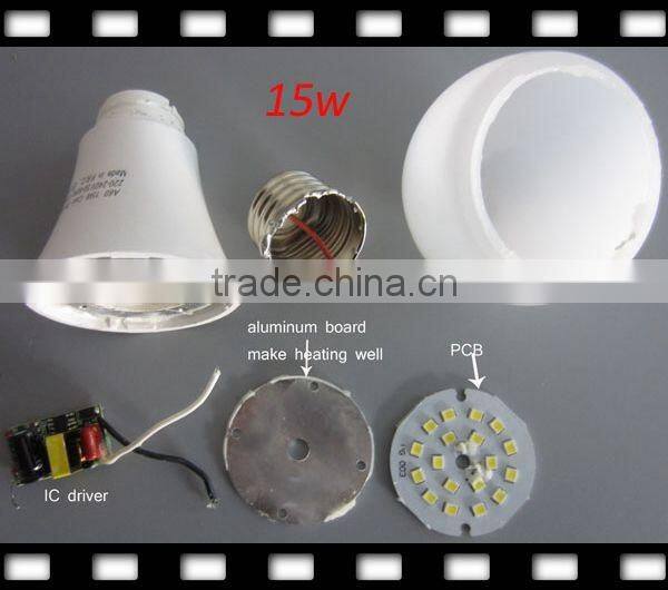 A60 15W led light lamp 90-127V 175-265V
