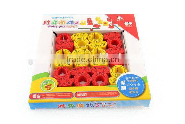 Wooden intelligent monkey game child fishing toys
