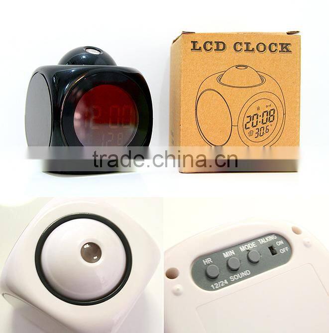 LED Alarm clock Temperature voice activated , Battery/USB power /electronic desk clocks display