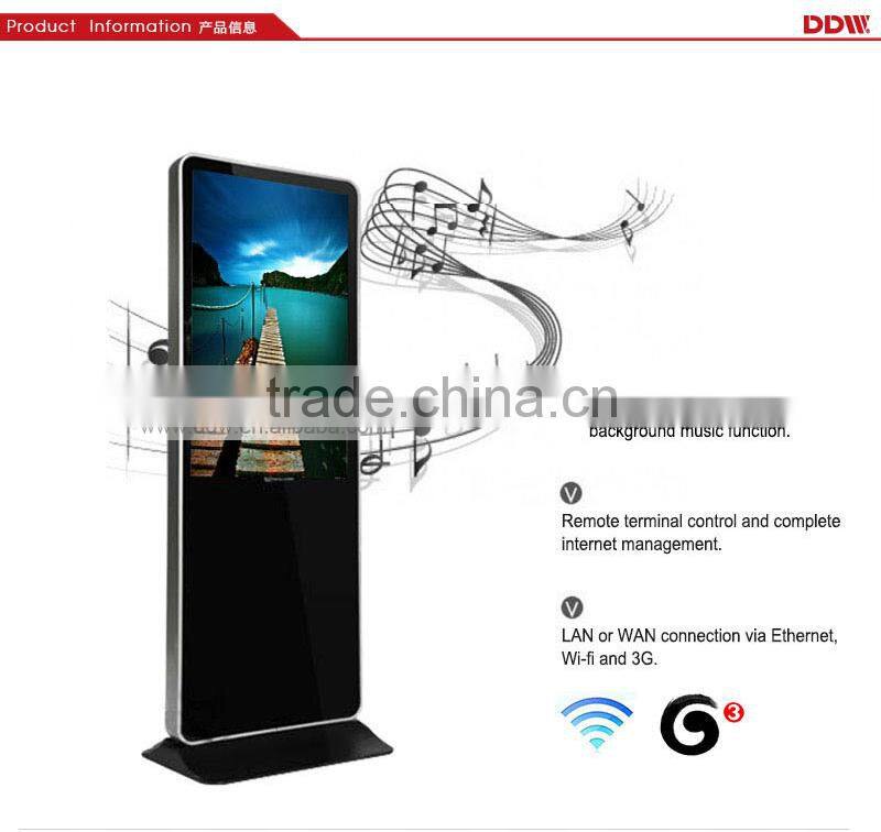 50 inch floor stand touch screen digital signage