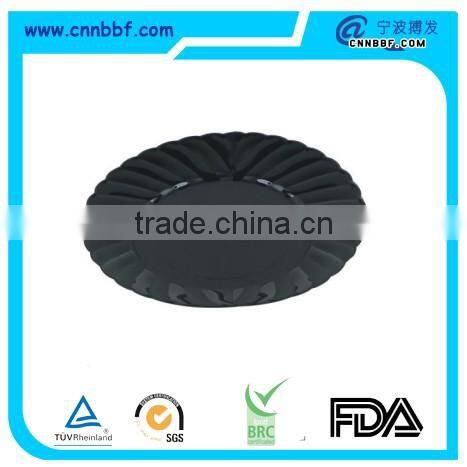 gold/silver rim factory cheapest disposable plastic plate eco friendly disposable dinner plastic plate