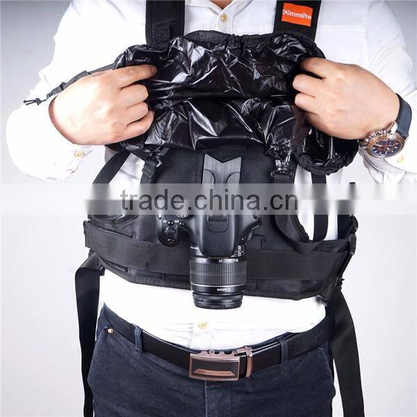 Commlite COMASTER Rain proof Multi Double Camera Carrying Vest with Lens Holder