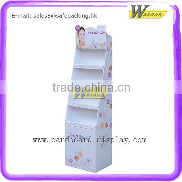 Supermarket Promotion 4 Shelves Stand Paper Floor Layer Display