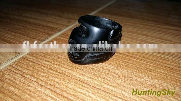Traditional Handmade OX Horn FuHao Ring On The Thumb Customize Thumb Ring