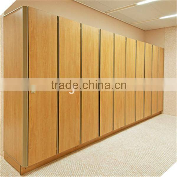 cheap wooden compact locker for fitness center