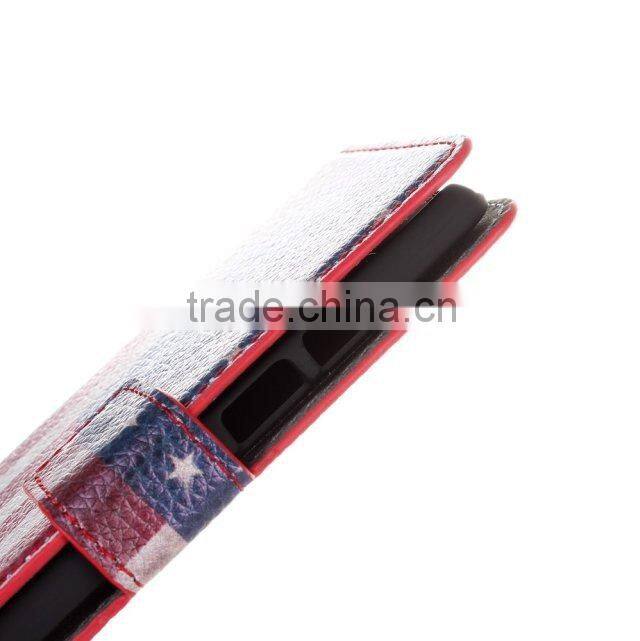 For HTC Desire 500 Retro UAS UK Flag PU Wallet Flip Leather case