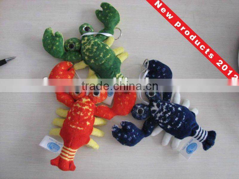 cute stuffed lobster plush keychain promotion gifts PD040