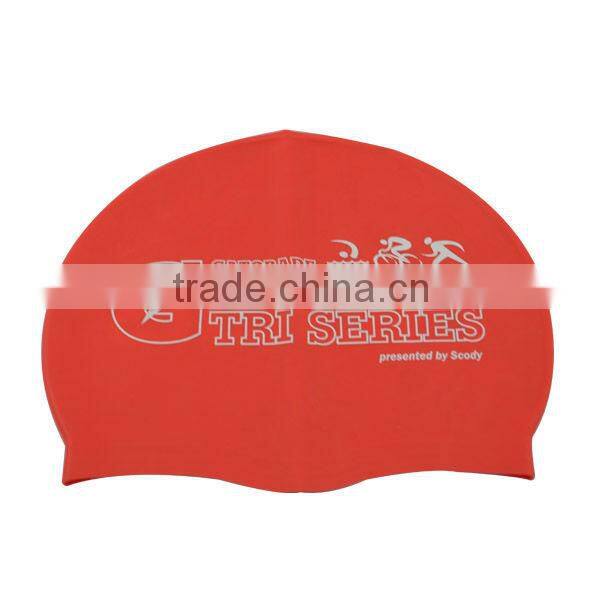 cheap waterproof silicone custom swim caps