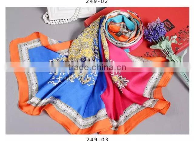 wholesale promotion dubai hijab 120*120cm digital print imitated silk satin square scarf,polyester satin hijab scarf head wear