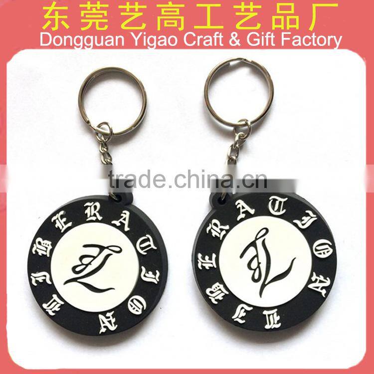 Eco-friendly double sided Soft PVC 3d cartoon keyrings