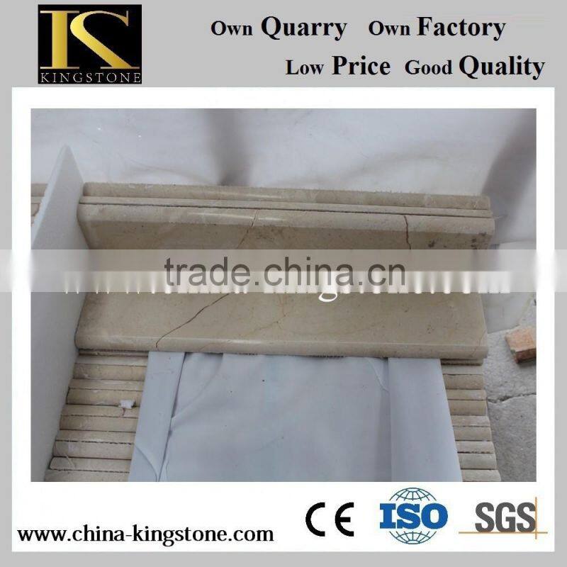 indoor beige stair marble for floor stair made in china