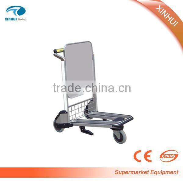 2015 Best Selling High Quality 3 Wheels Aluminum Alloy Airport Trolley,Stainless steel Airport Trolley