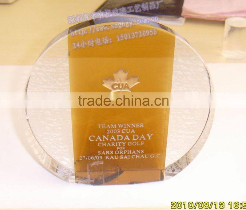 acrylic medals transparent plexiglass medals customized design