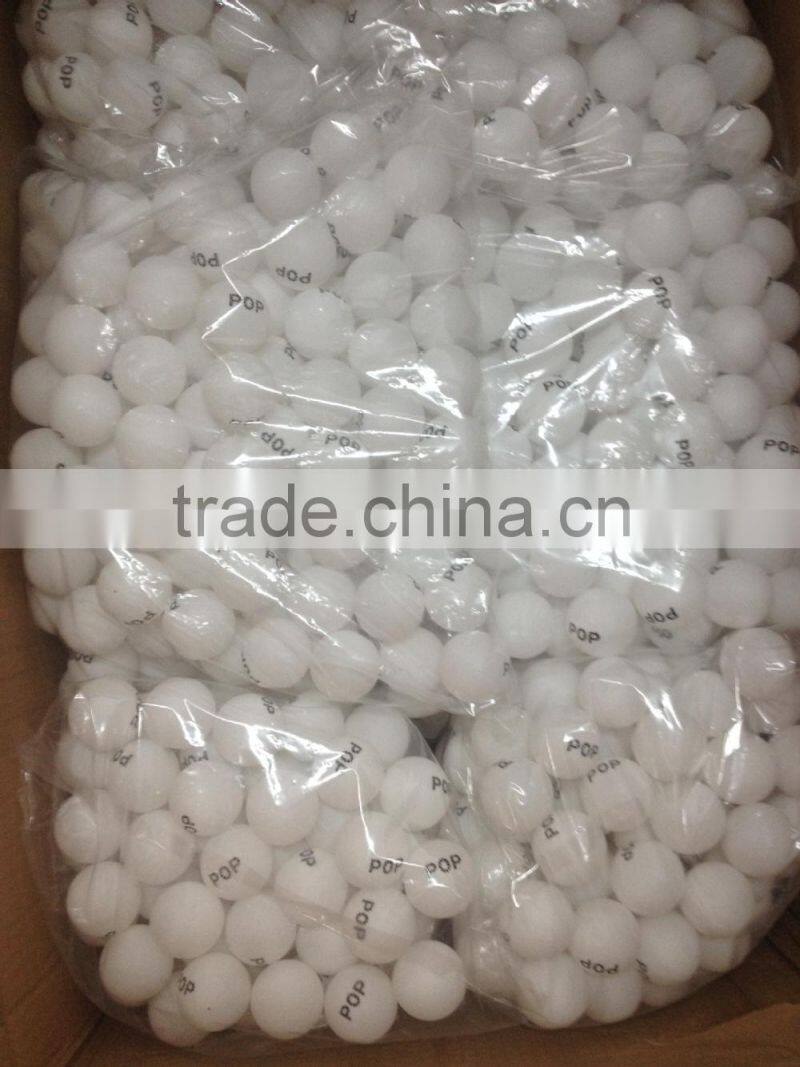 PP Plastic bulk packing 40mm seamless pingpong ball with customized logo printing