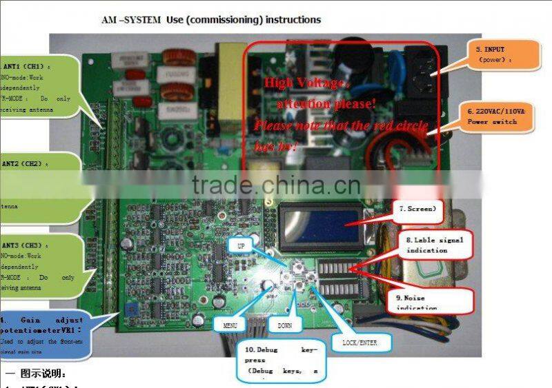 58KHz AM System controller Power supply for alarm system XST-ADM