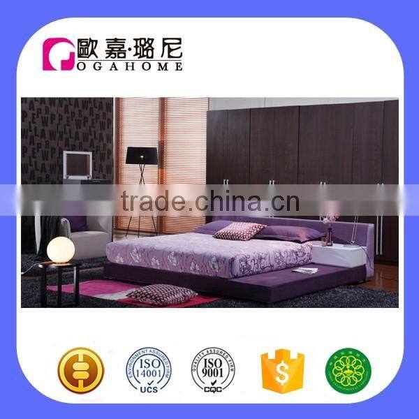B0905 Ogahome Home Bed Modern BedRoom Furniture upholstered Bed