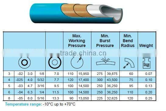 Thermoplastic water jetting hose