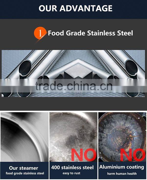 Commercial Large Capacity Rice Induction Stainless Steel Electric Food Steamer