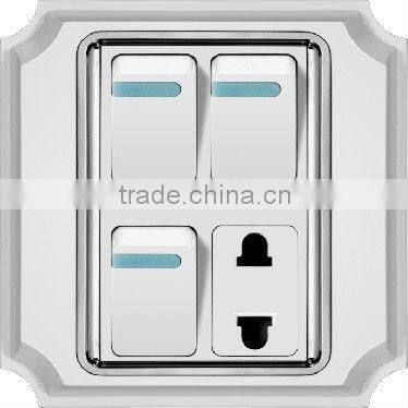 3 -10 Gang Switch with 2 Pin Socket