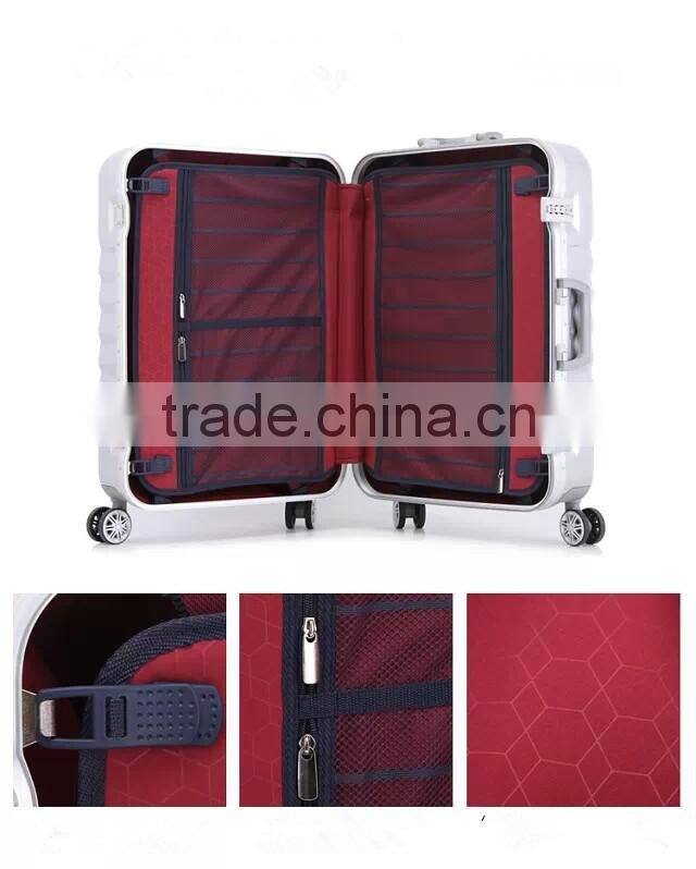Twill alumimum frame trooley luggage/suitcase/case