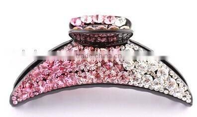 Resin claw clip, shiny drilling medium Luxury crystal hair claw clip