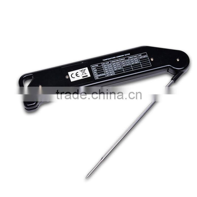 Digital Food Thermometer Cooking Stainless Steel Foldable Probe Meat Turkey BBQ