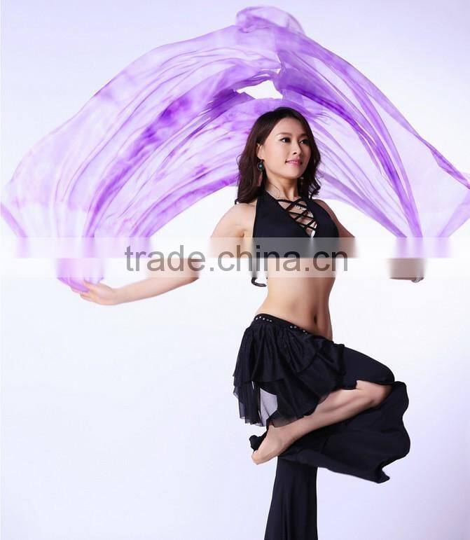 Gradation belly dance veil for lady dancers in performance / practice wear (SJ008)
