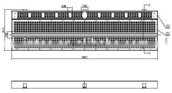 730 Tie-point Solderless Breadboard TCB-101