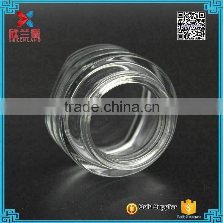 60ml airless glass cosmetic jars for body cream containers