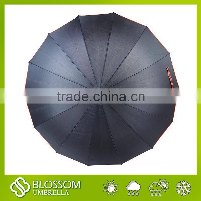 2016 straight 23 inches big black golf umbrella