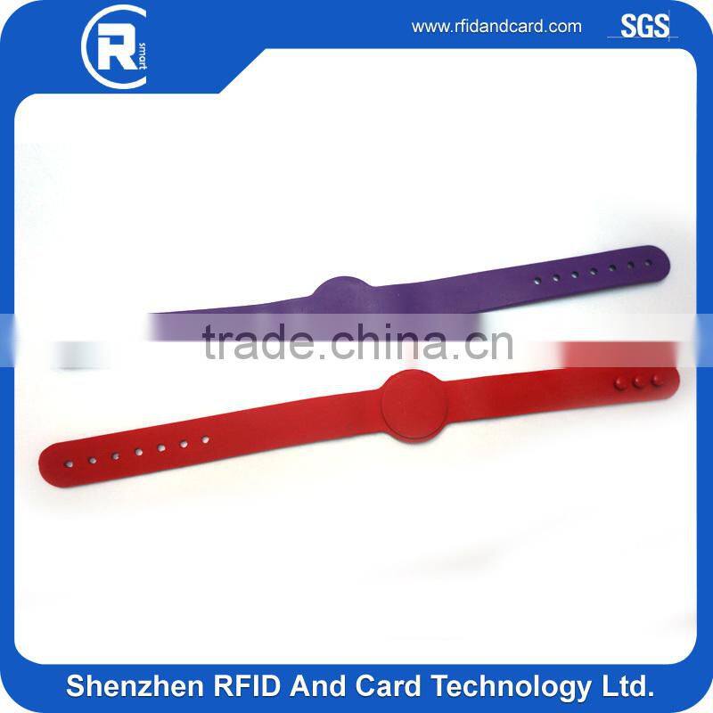 MIFARE Classic 1KRfid Silicone Wristbands/ Rfid Bracelet silk-printing/NFC wristband