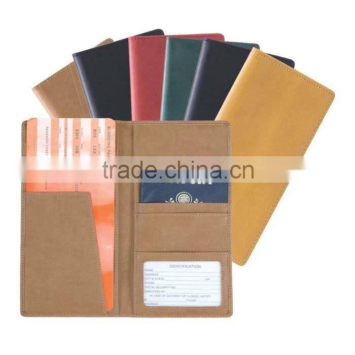 Top Grain Real Leather Passport Wallet